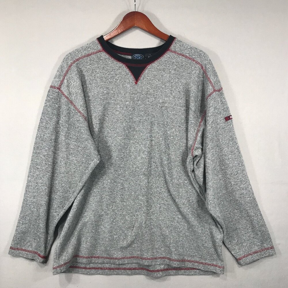 Pacific Coast Highway Sweatshirt Men's Large Gray Pullover Oversized Long Sleeve